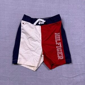 Tommy Hilfiger Kids Swim Trunks Shorts Size 2T Red White Blue Color Block Logo